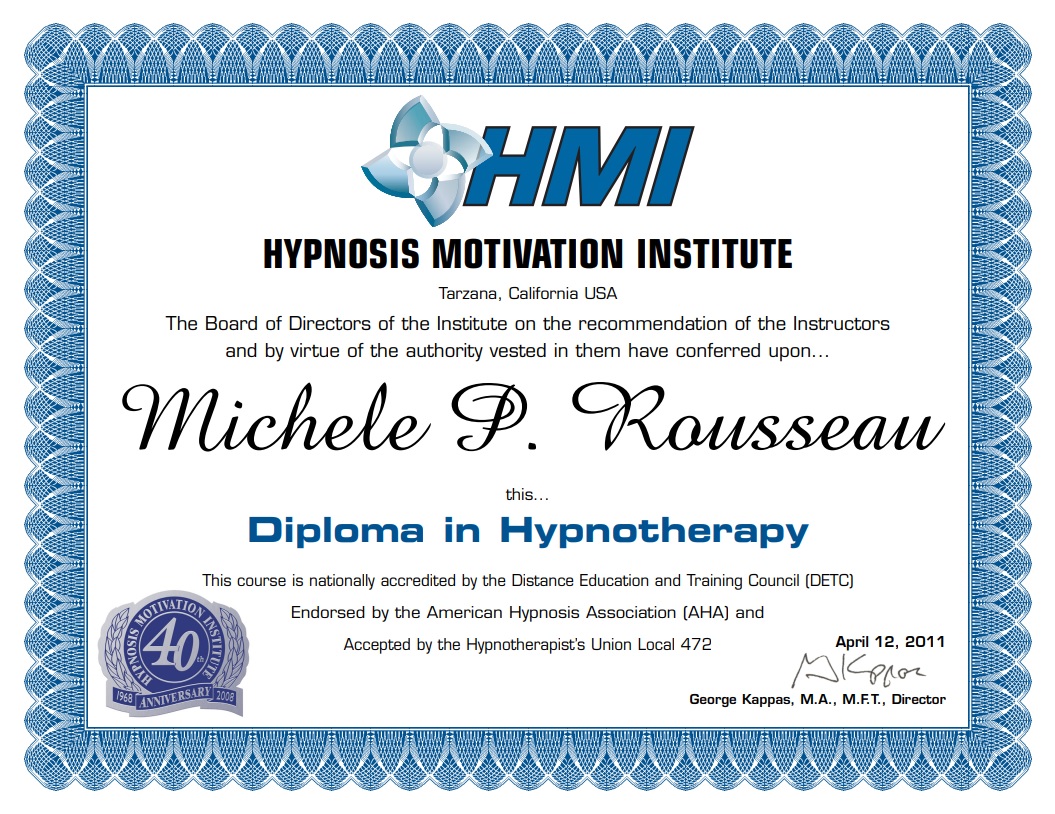 Diploma in Hypnotherapy